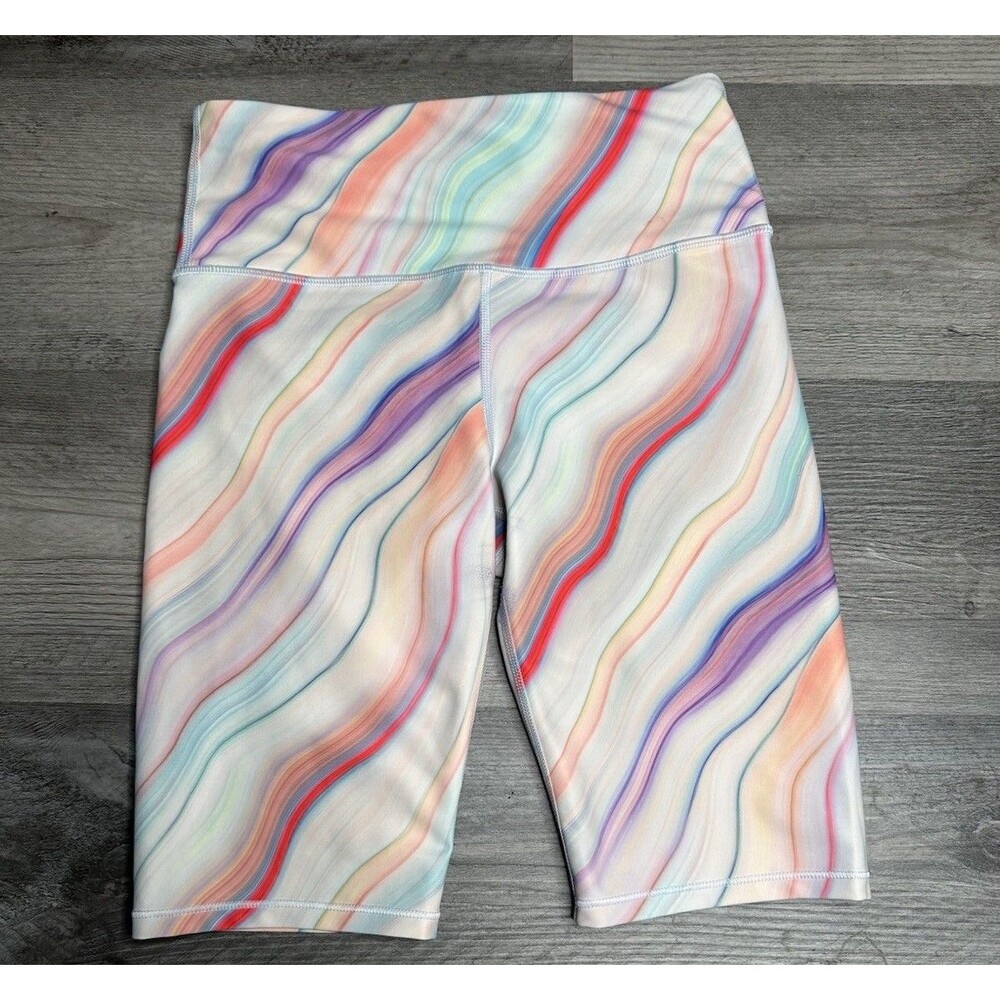 Athleta Love Proudly 7" Bike Shorts Rainbow Tie Dye Women’s - XS